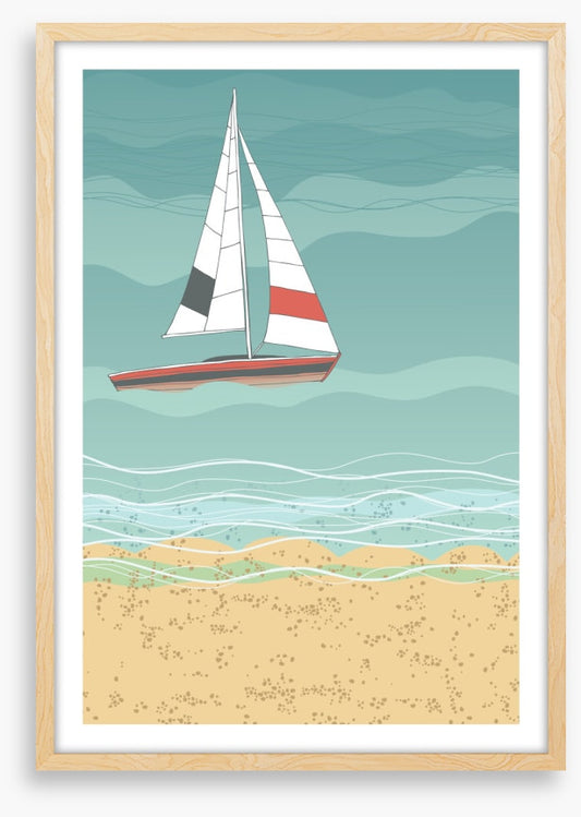 Sailboat and sea II