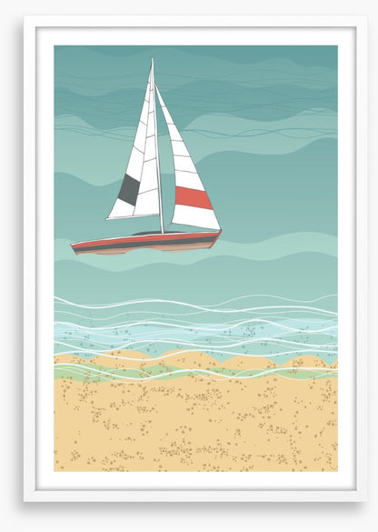 Sailboat and sea II