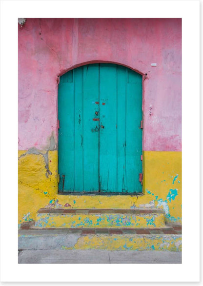 The turquoise door