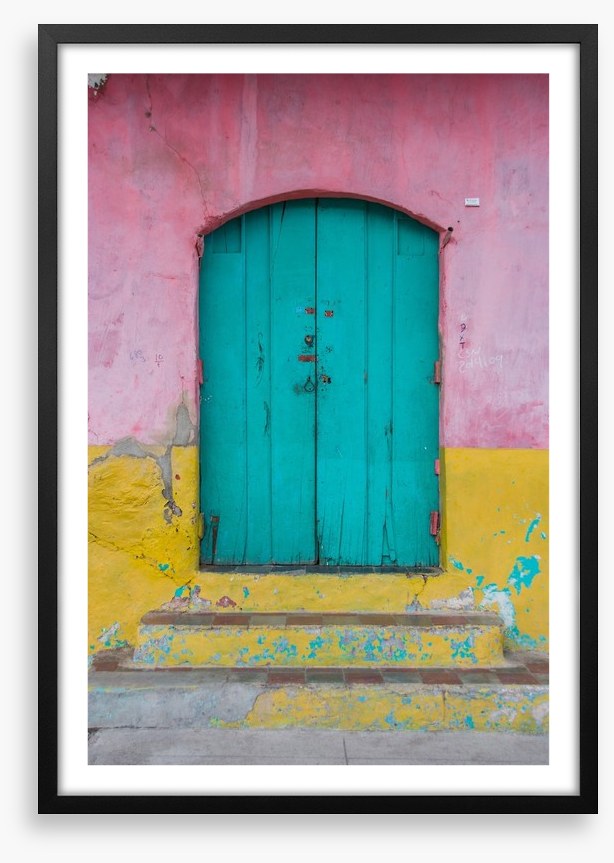 The turquoise door