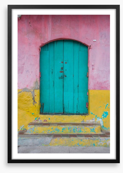 The turquoise door