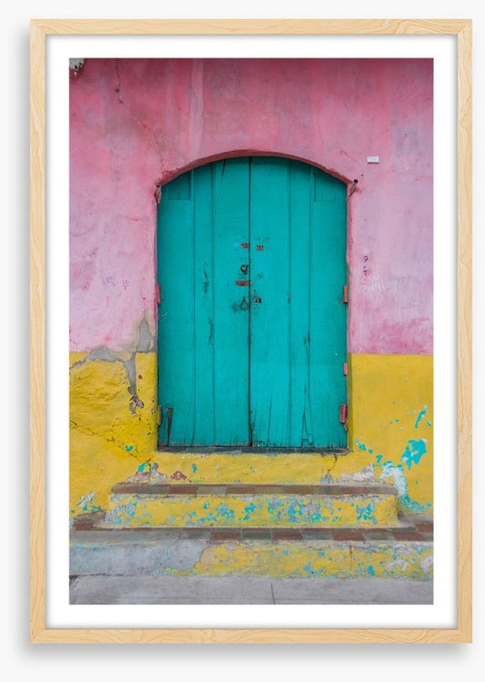 The turquoise door