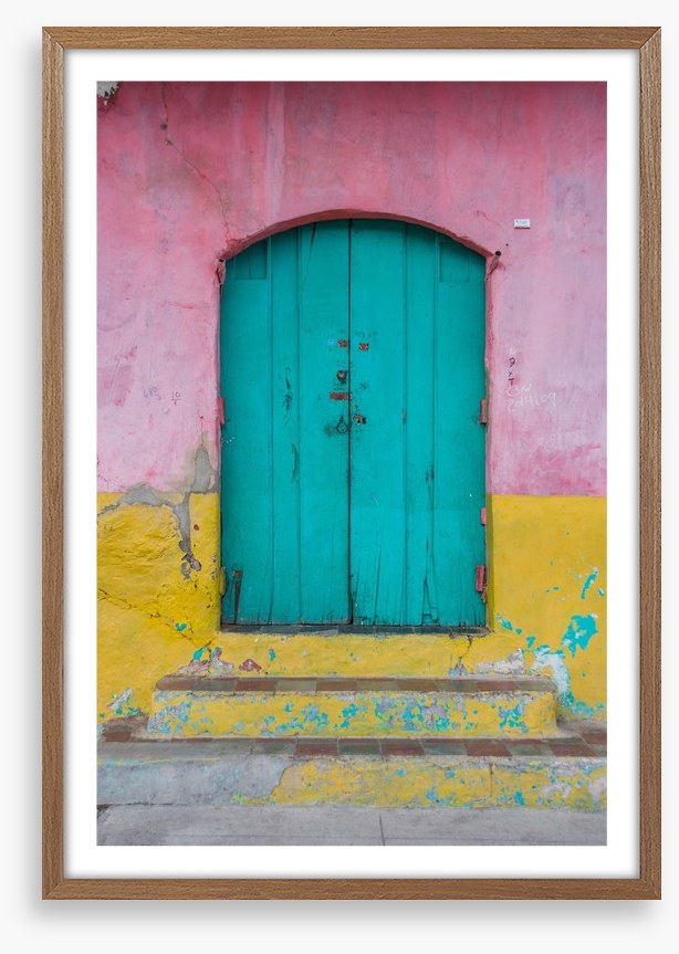 The turquoise door