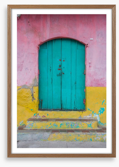 The turquoise door