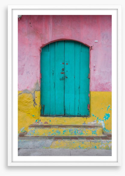 The turquoise door