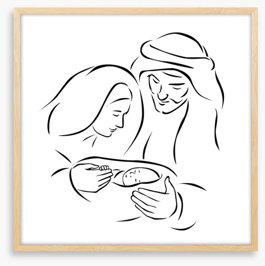 Nativity with holy family