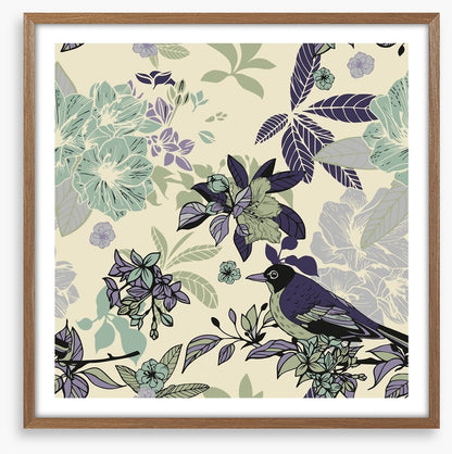 Bird in the flowers