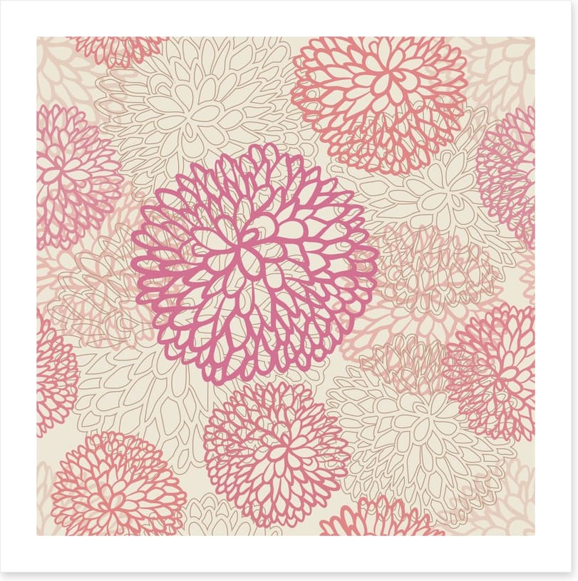 Pink deco dahlia