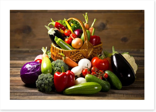 Vegetables in the basket