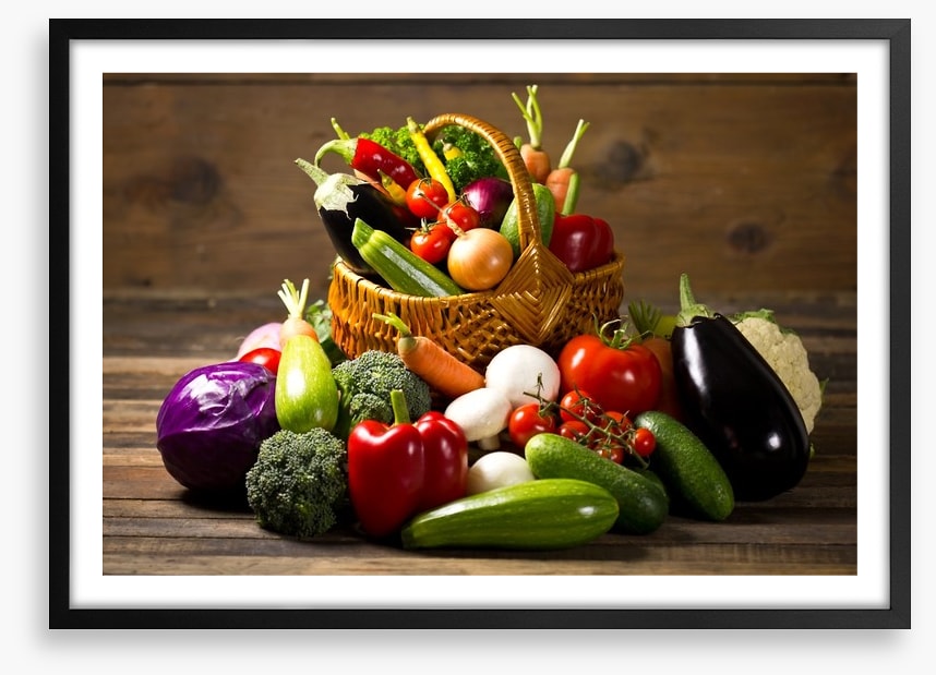 Vegetables in the basket