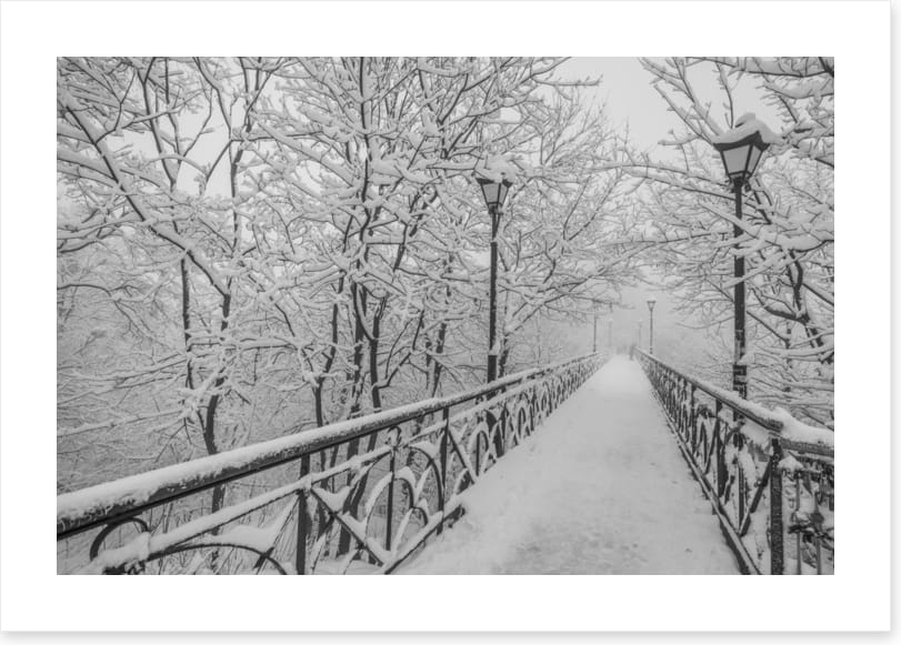 Blizzard on the bridge