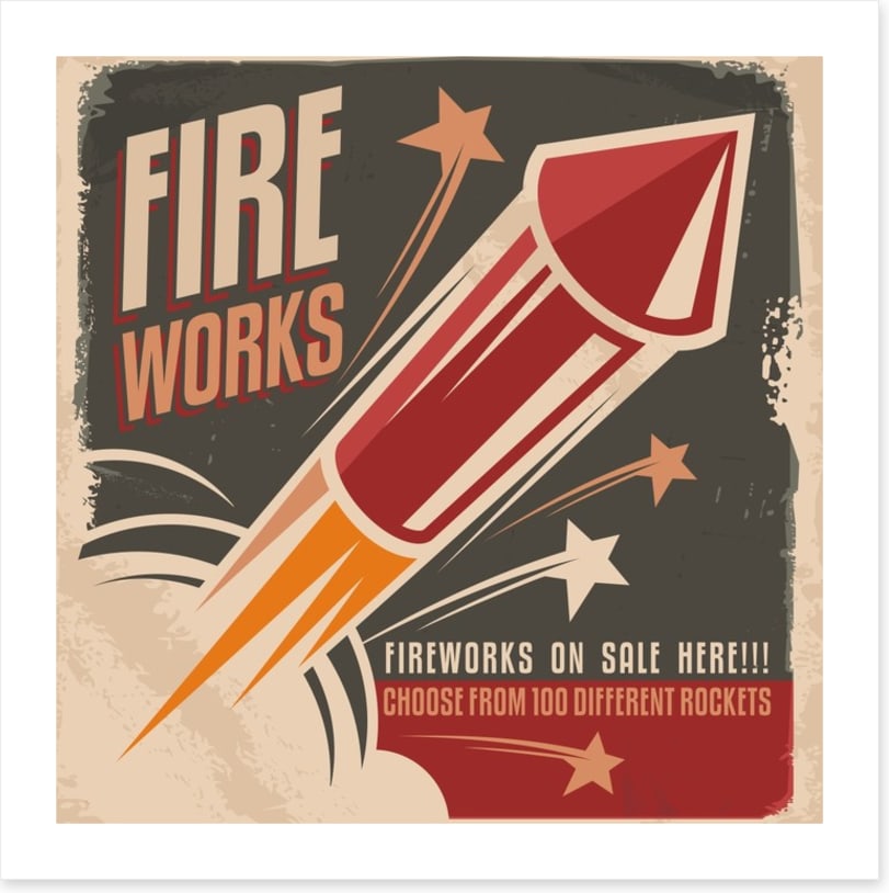 Vintage fireworks