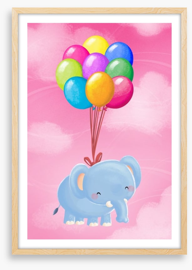 Floating balloon elephant