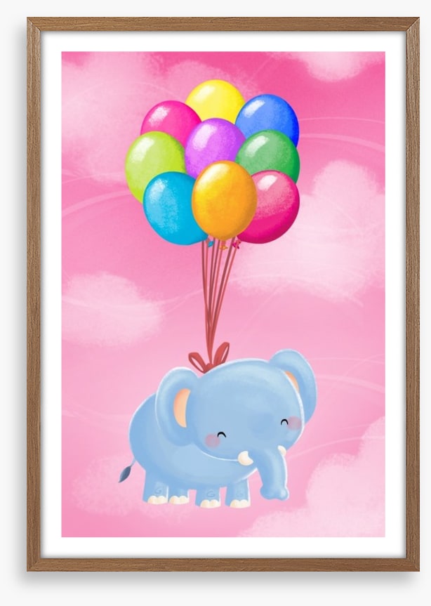 Floating balloon elephant