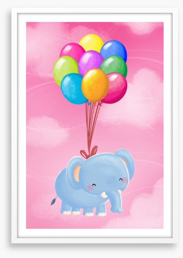 Floating balloon elephant