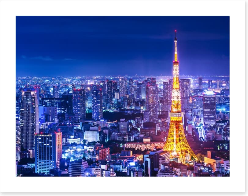 Tokyo tower twilight