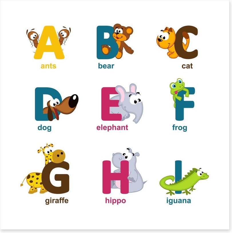 Alphabet animals - A to I