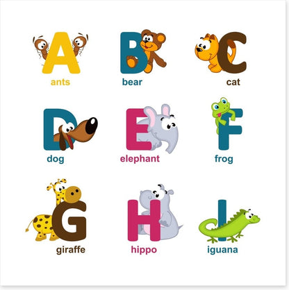 Alphabet animals - A to I