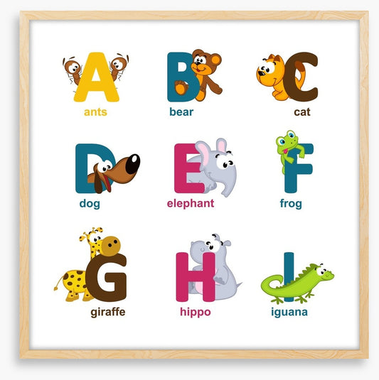Alphabet animals - A to I