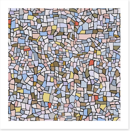 Marble grey mosaic
