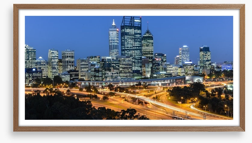 Perth skyline at dusk