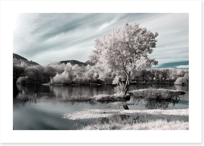 Winter river hues