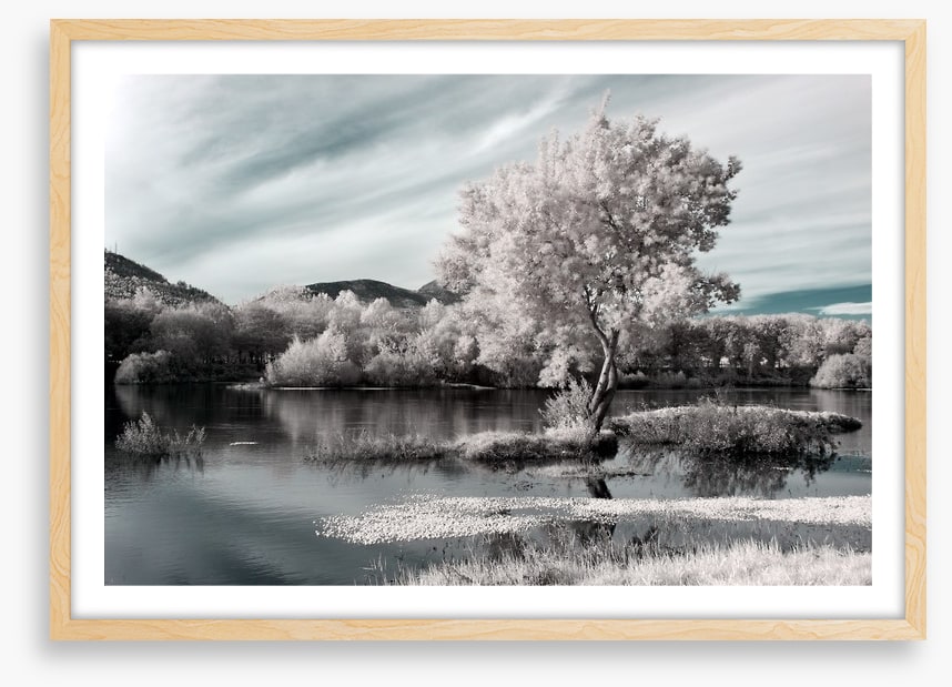 Winter river hues
