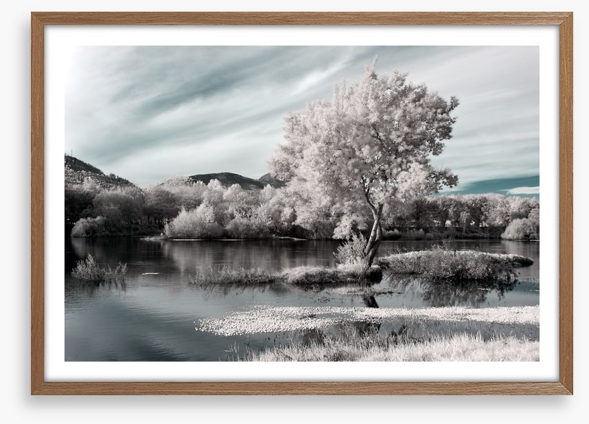 Winter river hues