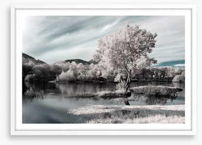 Winter river hues