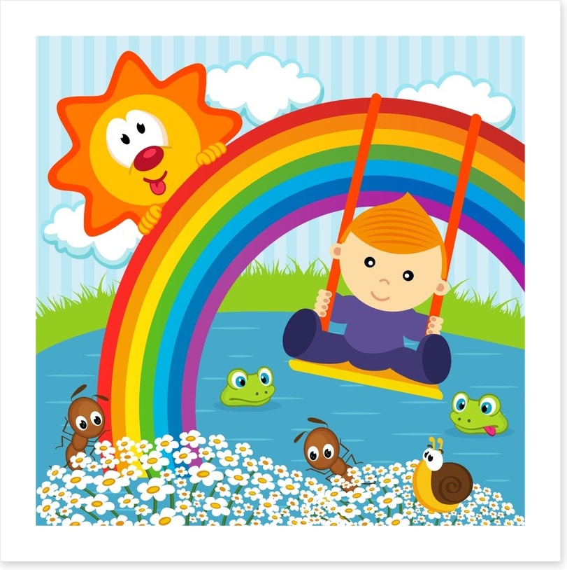 On the rainbow swing