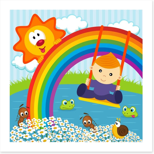 On the rainbow swing
