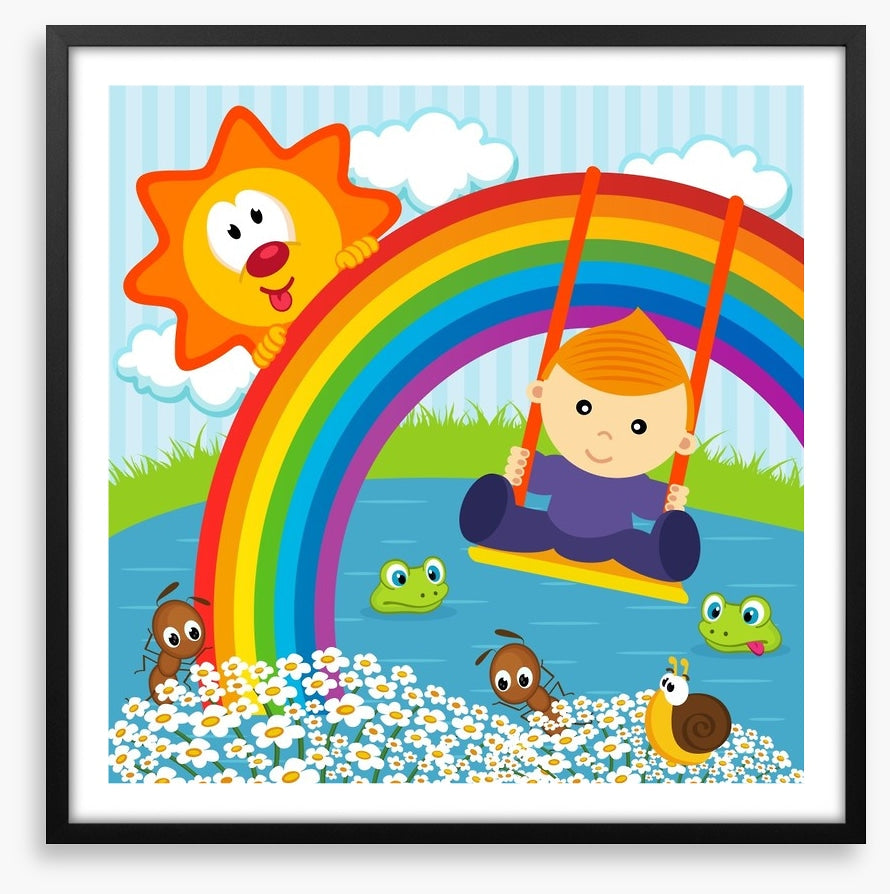 On the rainbow swing