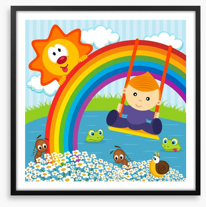 On the rainbow swing