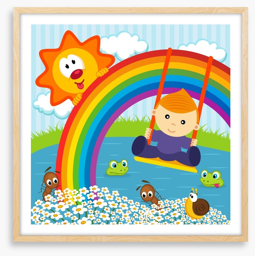 On the rainbow swing