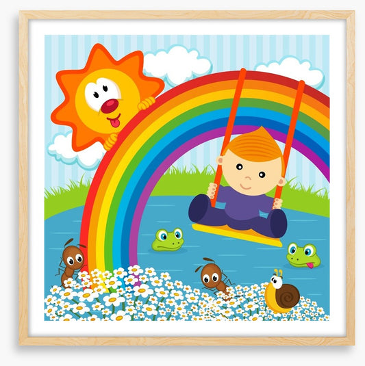 On the rainbow swing