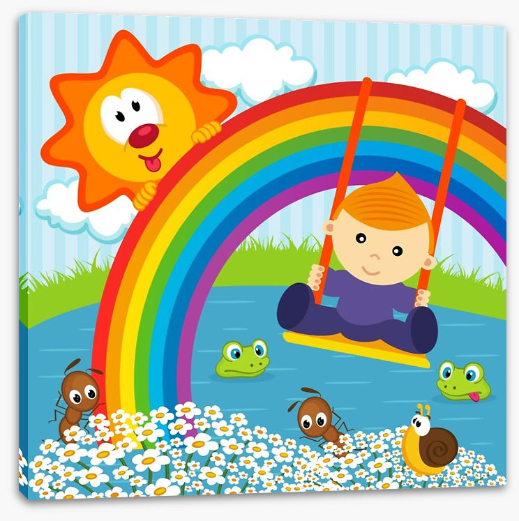 On the rainbow swing
