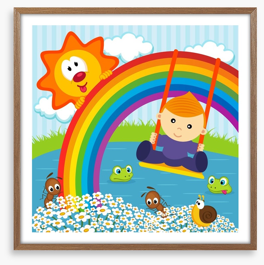 On the rainbow swing