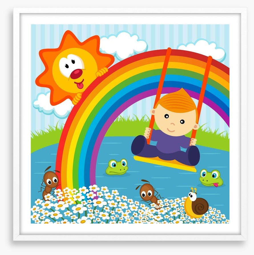 On the rainbow swing