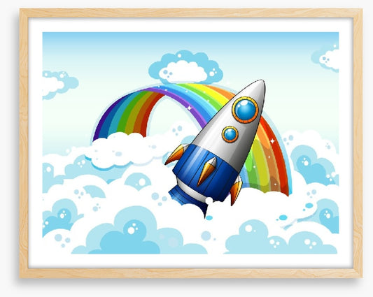Rocket past the rainbow