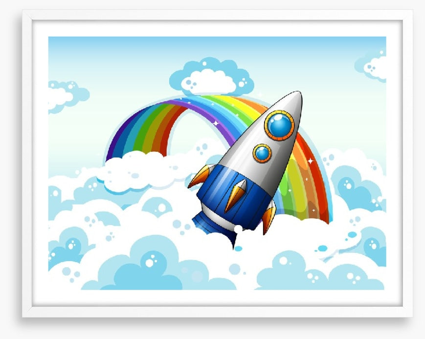 Rocket past the rainbow