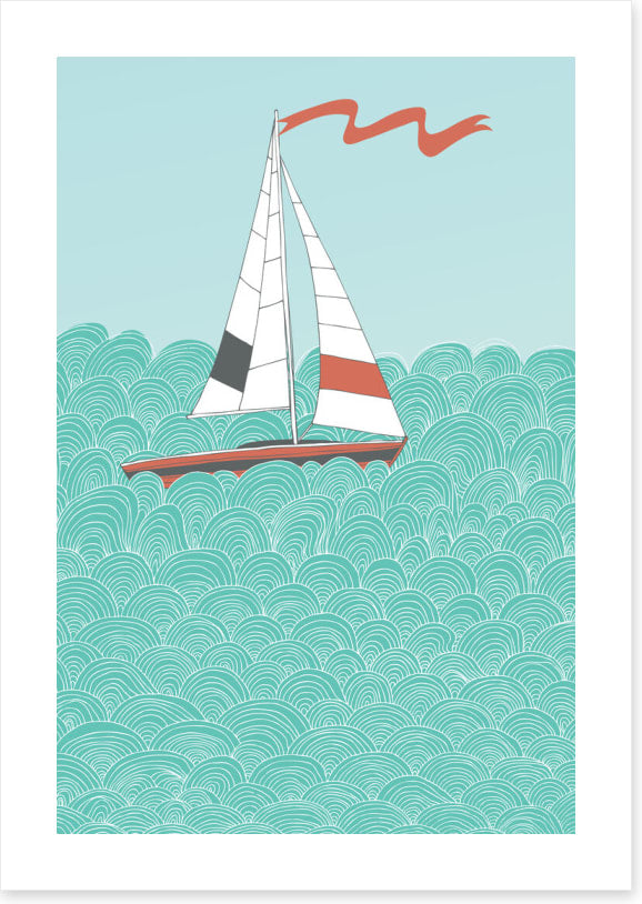 Sailboat and sea I