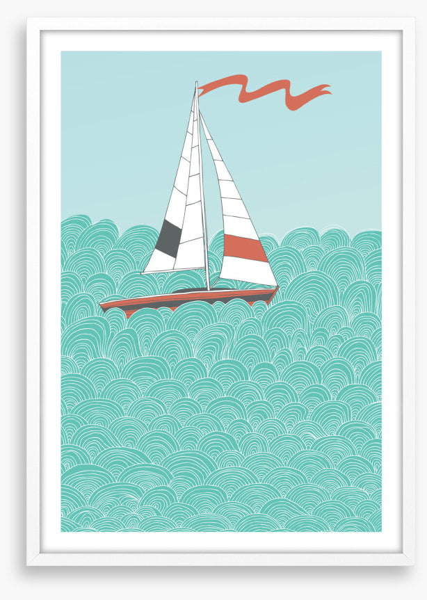 Sailboat and sea I