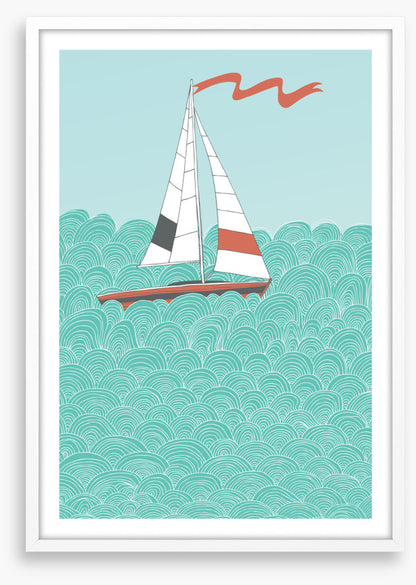 Sailboat and sea I