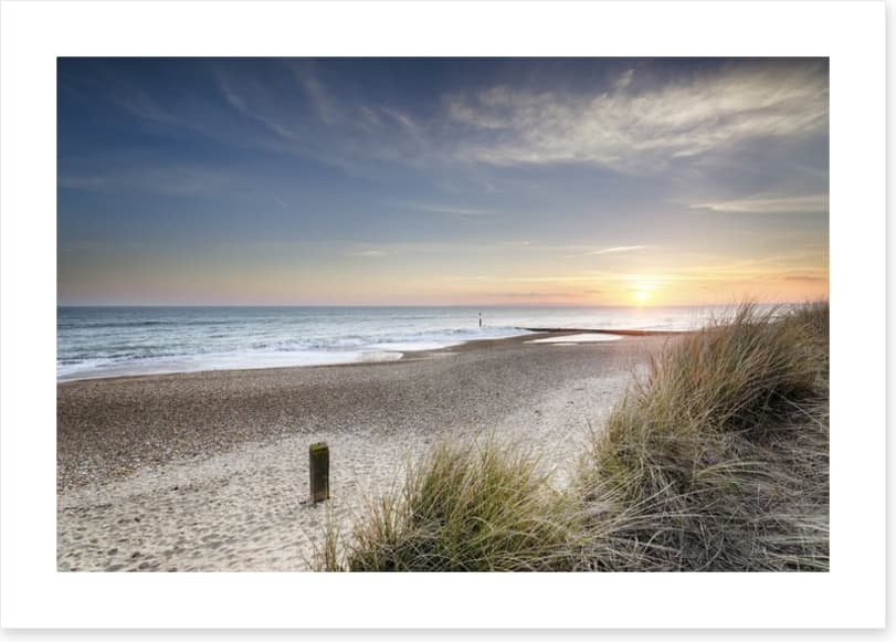 Sunset over the dunes