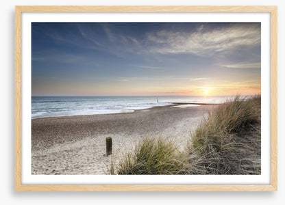 Sunset over the dunes