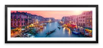 Venice sunset panoramic
