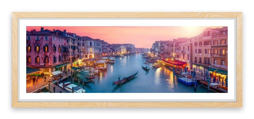 Venice sunset panoramic