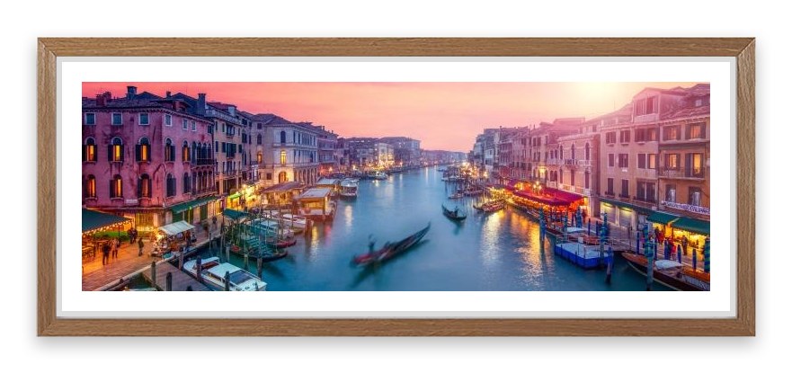 Venice sunset panoramic