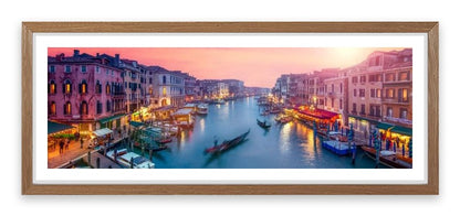 Venice sunset panoramic