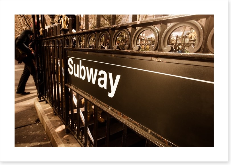 Vintage subway, New York City